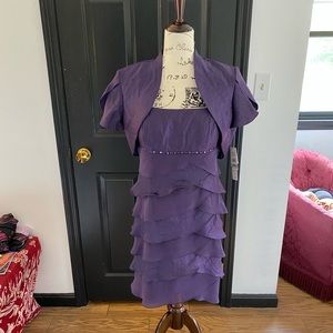S.L. Fashions - Purple 2 piece dress set - Size 14P